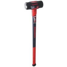 A Sledge Hammer With Red and Black Fiberglass Handle