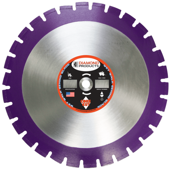 A Saw Blade With Violet Color Frame