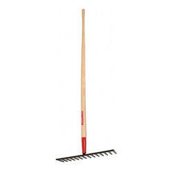 An R14 Gravel Rake With Wooden Handle