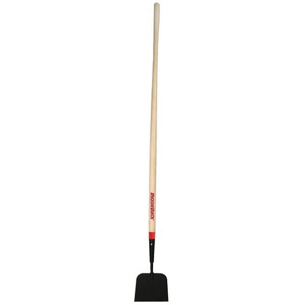 A Black Color Small Scrapper With Wooden Handle
