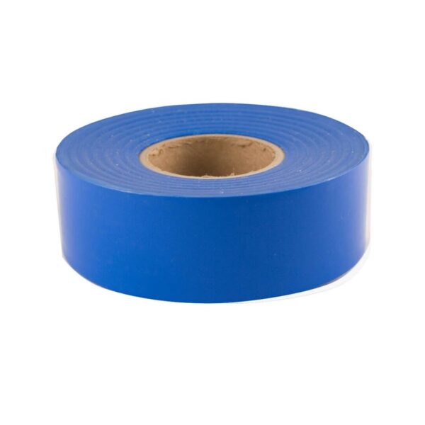 A Wide Blue Color Flagging Tape Roll