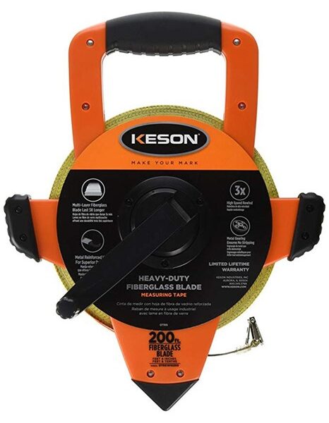 A Two Hundred Feet Fiberglass Tape Measure